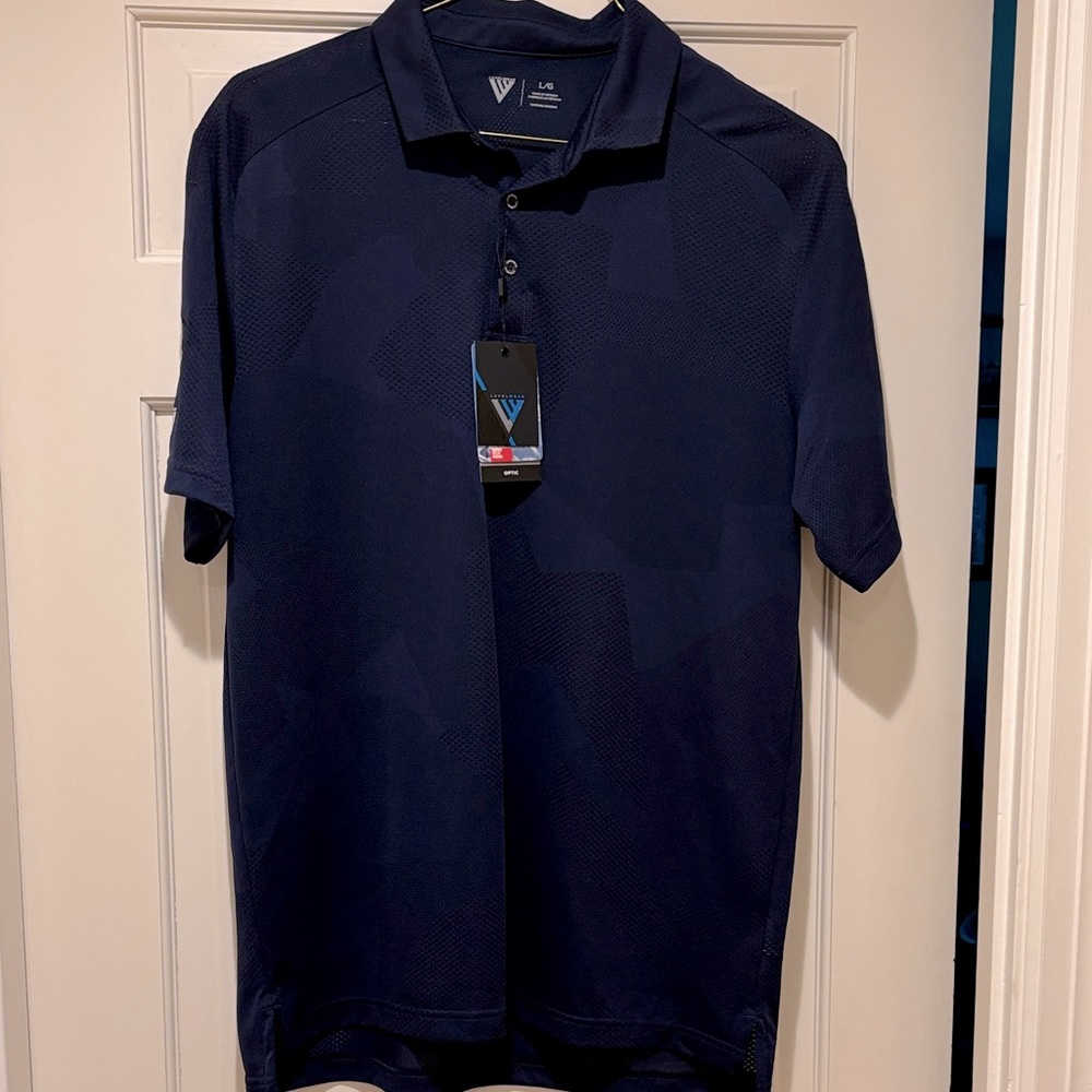 Levelwear golf shirt.